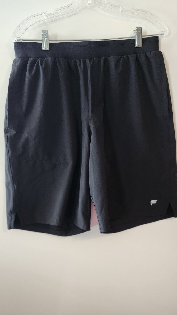 Fabletics The Fundamental Short II Mens L Black Workout Training Gym Shorts #404